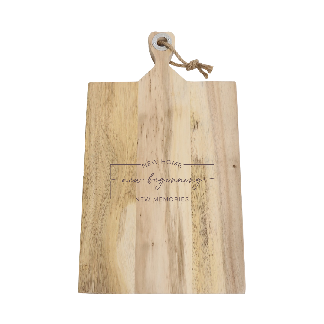 Large Acacia Cutting Board with Custom Engraving