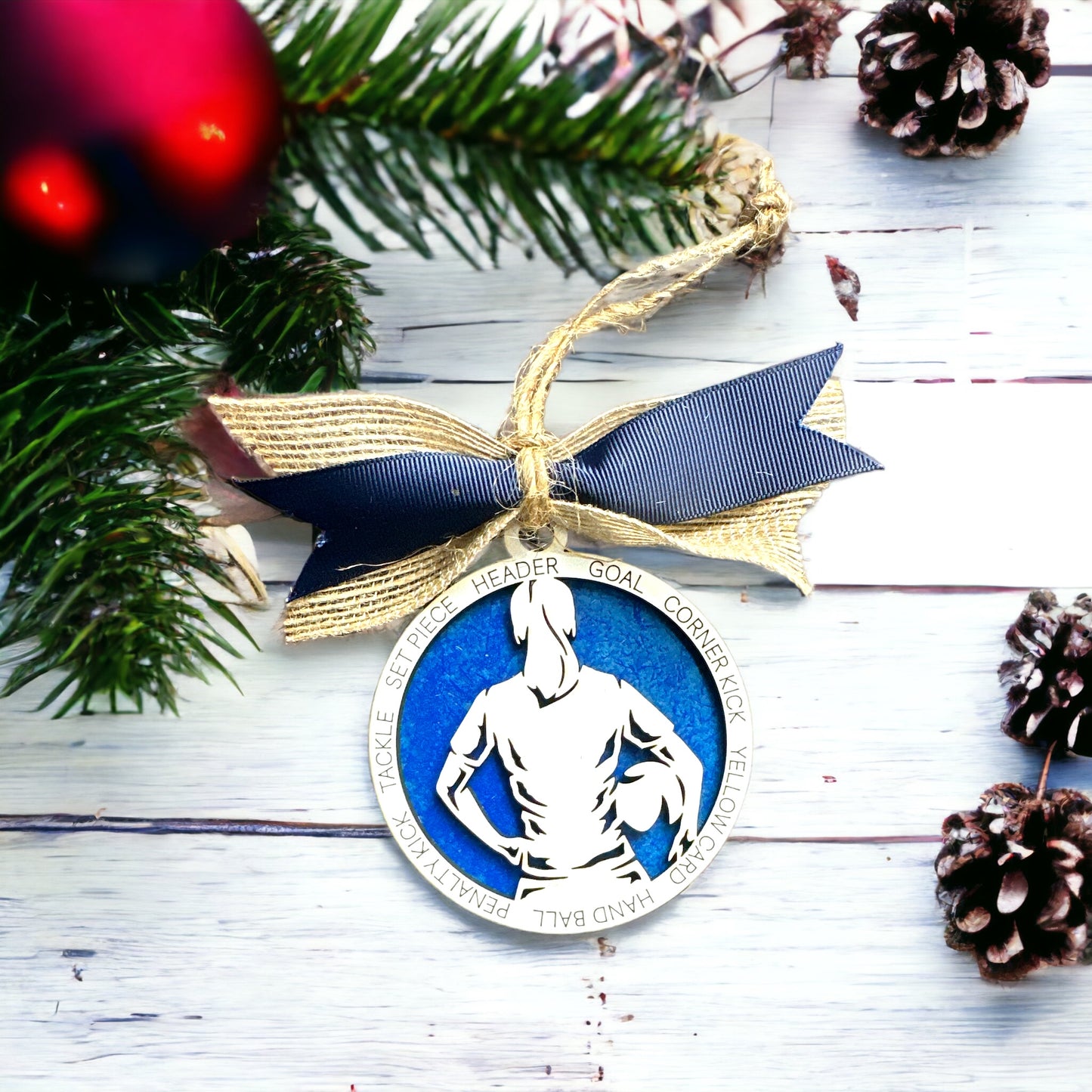 Rocklin FC Soccer Ornament