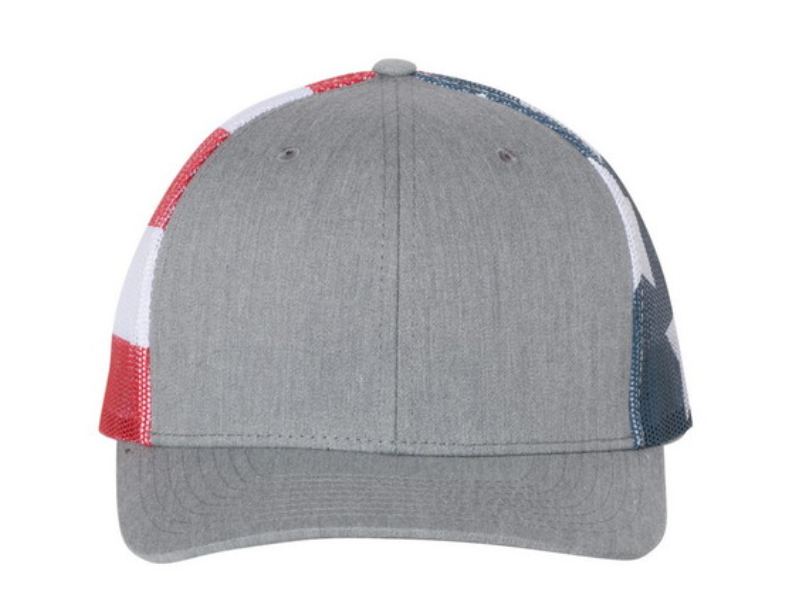 Richardson 112 Heather/Flag back Hat