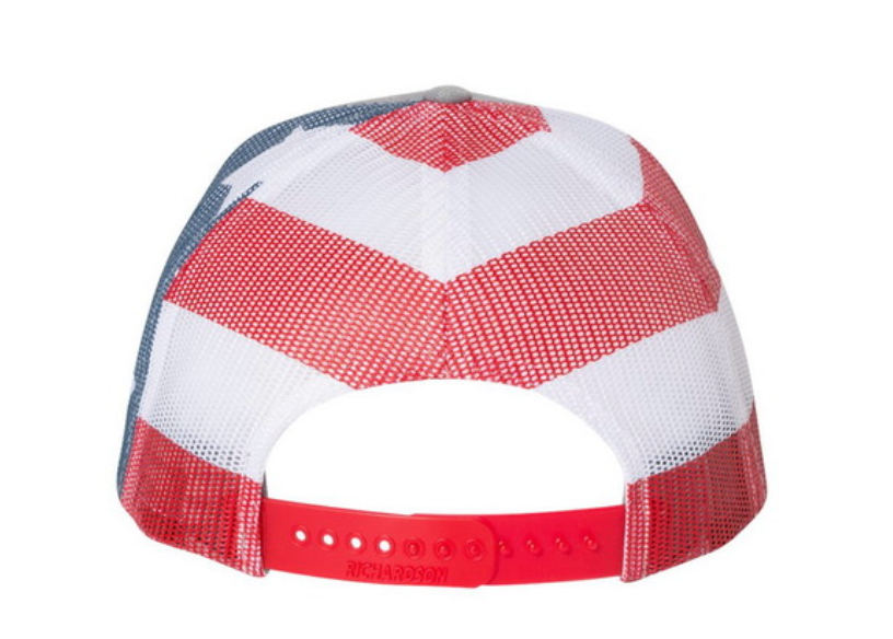 Richardson 112 Heather/Flag back Hat