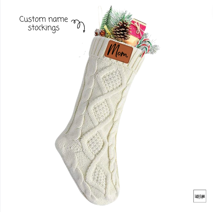 Custom Leatherette Patch Stocking- Rocklin FC Fundraiser