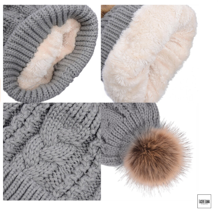 Custom Fur Pom Beanie