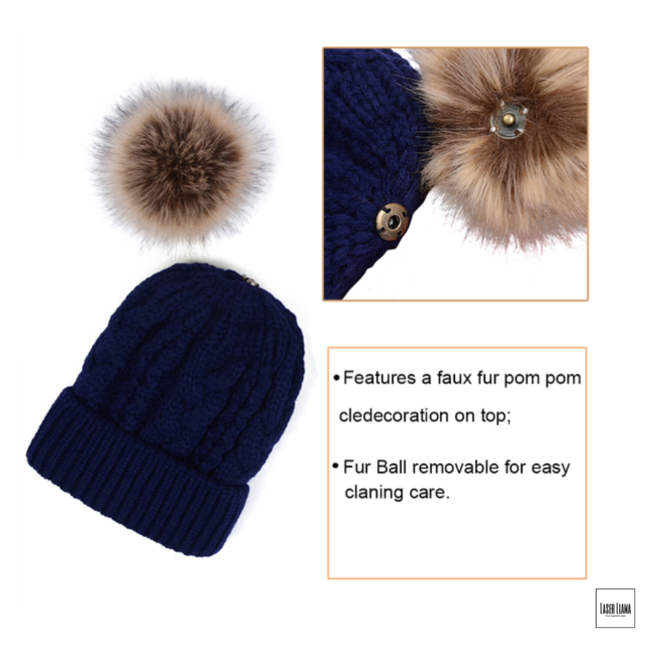 Custom Fur Pom Beanie