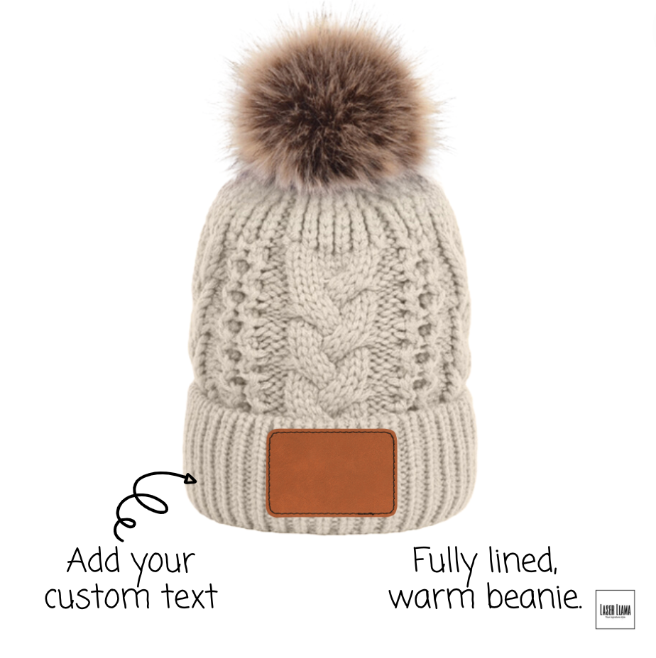 Custom Fur Pom Beanie