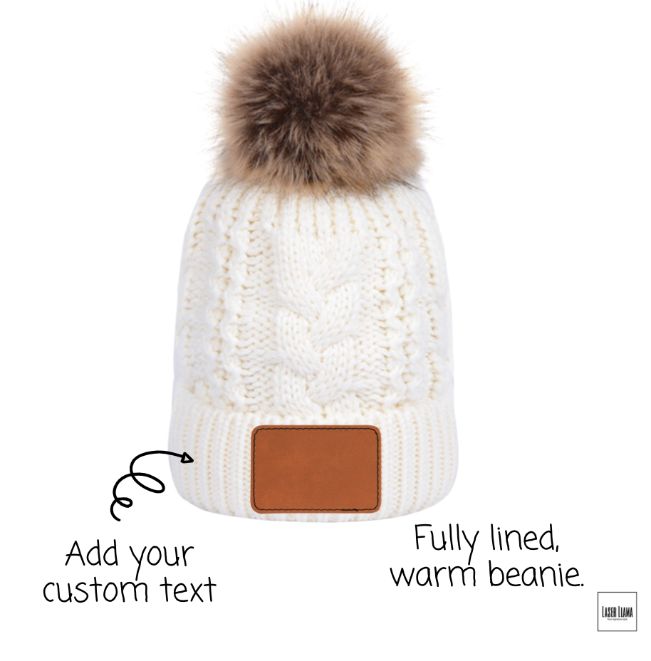 Custom Fur Pom Beanie