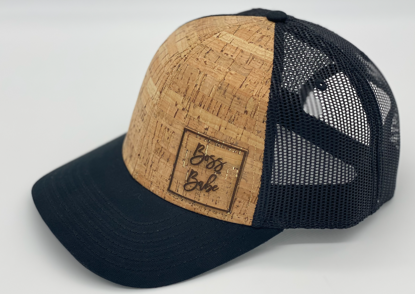 Black/Cork Snapback Hat