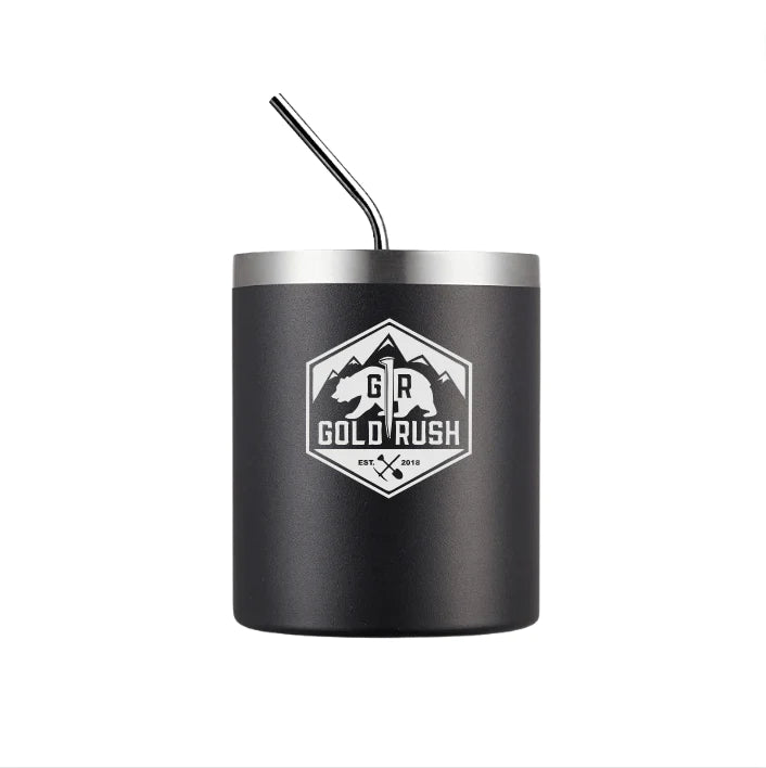 GOLD RUSH 12oz Black Coffee Tumbler