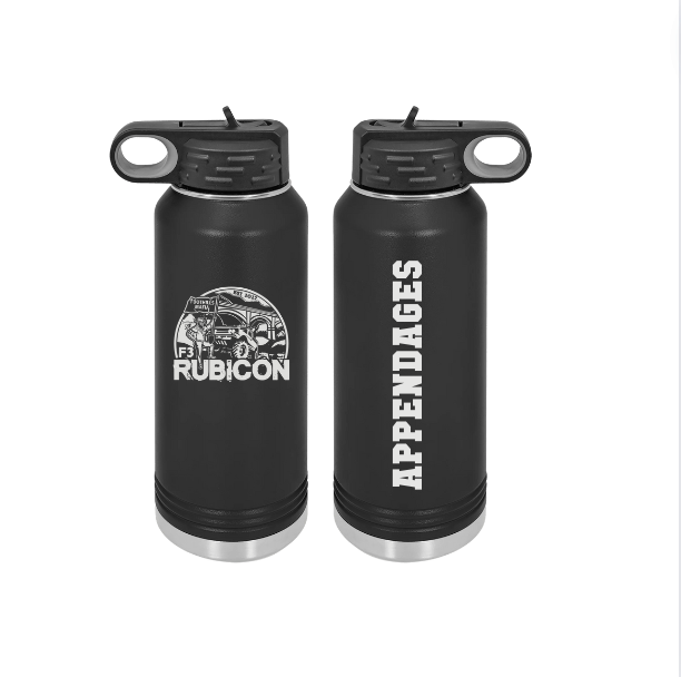 RUBICON 32oz Black Water Bottle