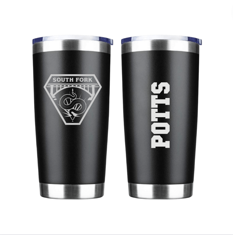 SOUTH FORK 20oz Black Coffee Tumbler