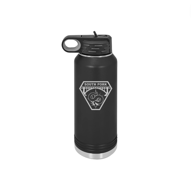 SOUTH FORK 32oz Black Water Bottle