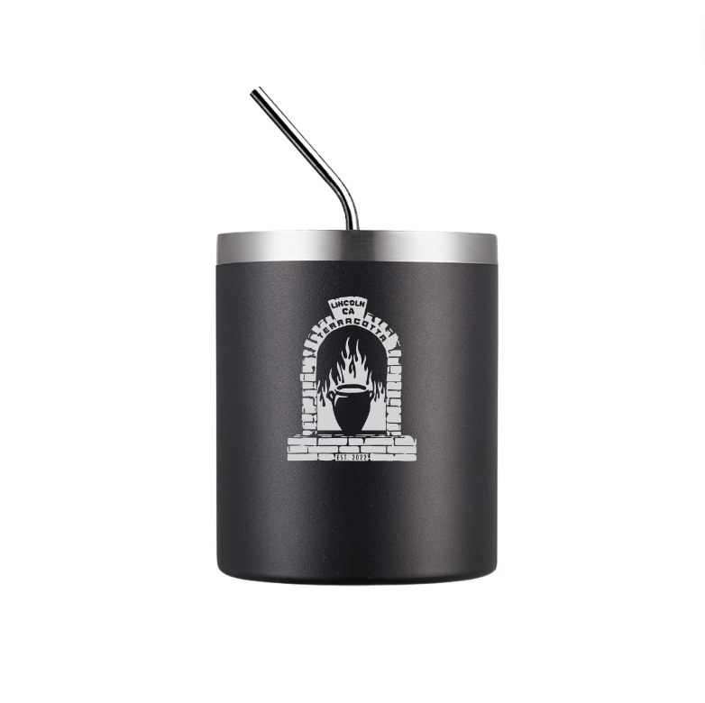 TERRACOTTA 12oz Black Coffee Tumbler