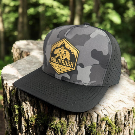 Gold Rush Performance Hat with "Carbon Fiber" Patch