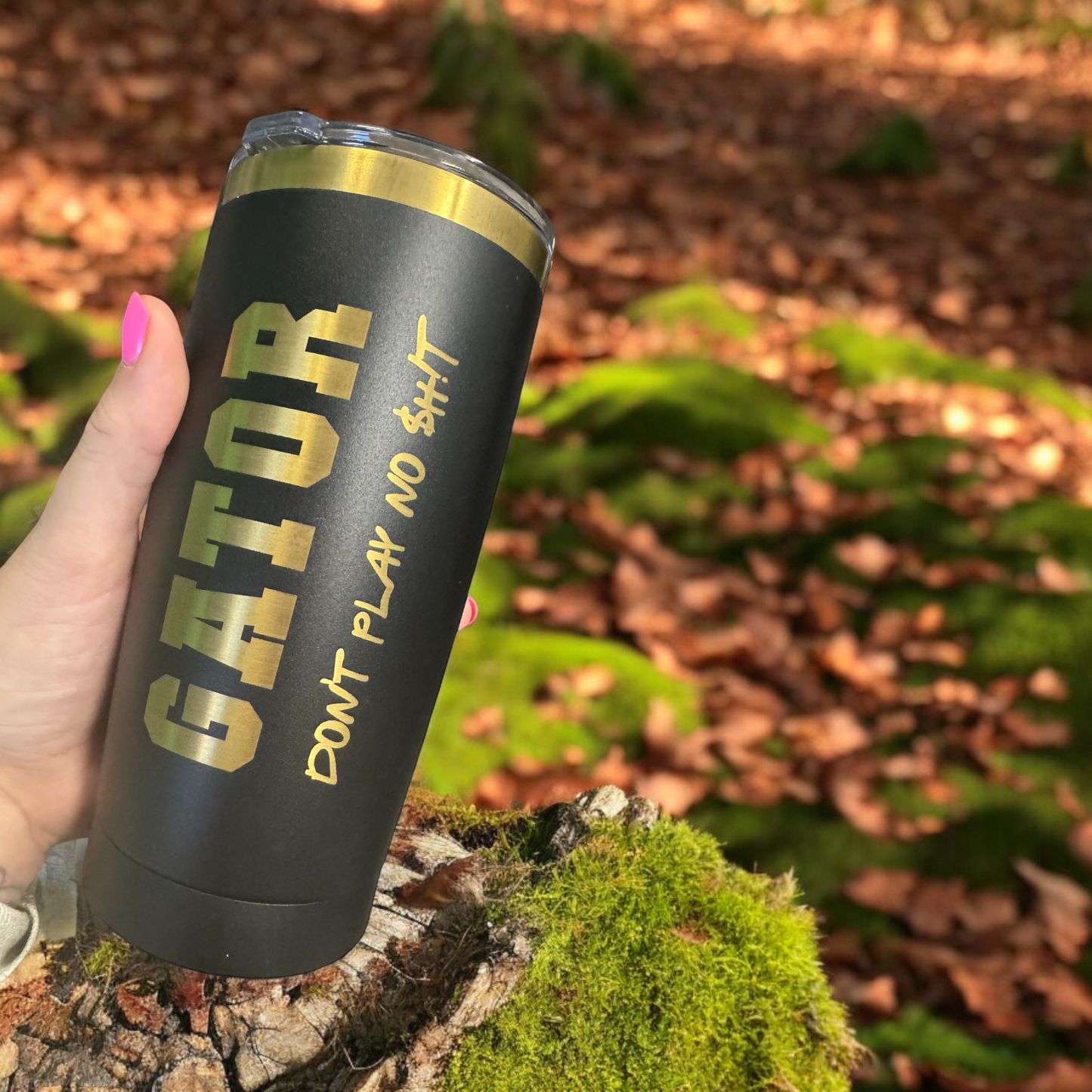 GOLD RUSH 20oz Black/Gold Coffee Tumbler