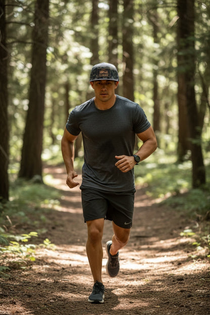 NorCal Ragnar Olive Camo Performance Hat with Copper Patch