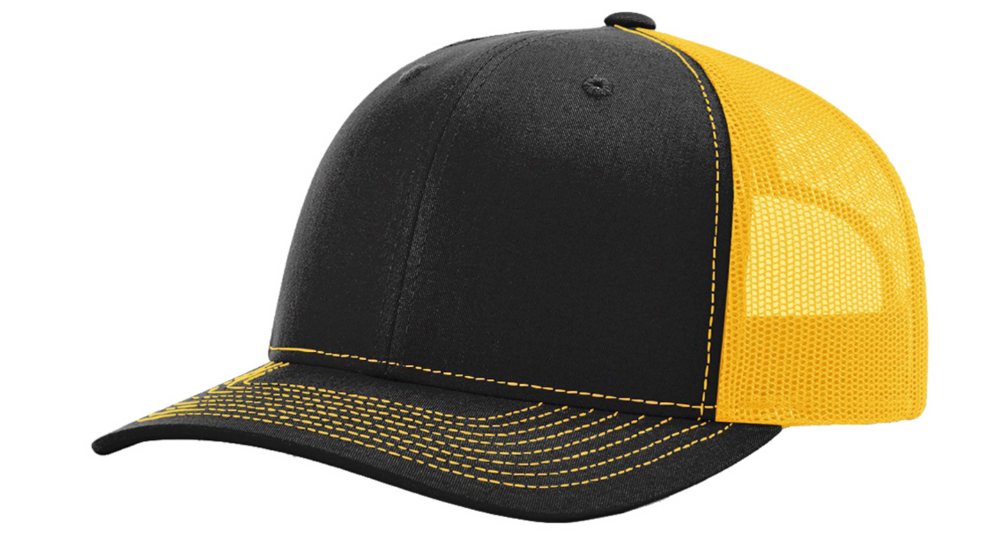 Richardson 112 Black/Gold Hat