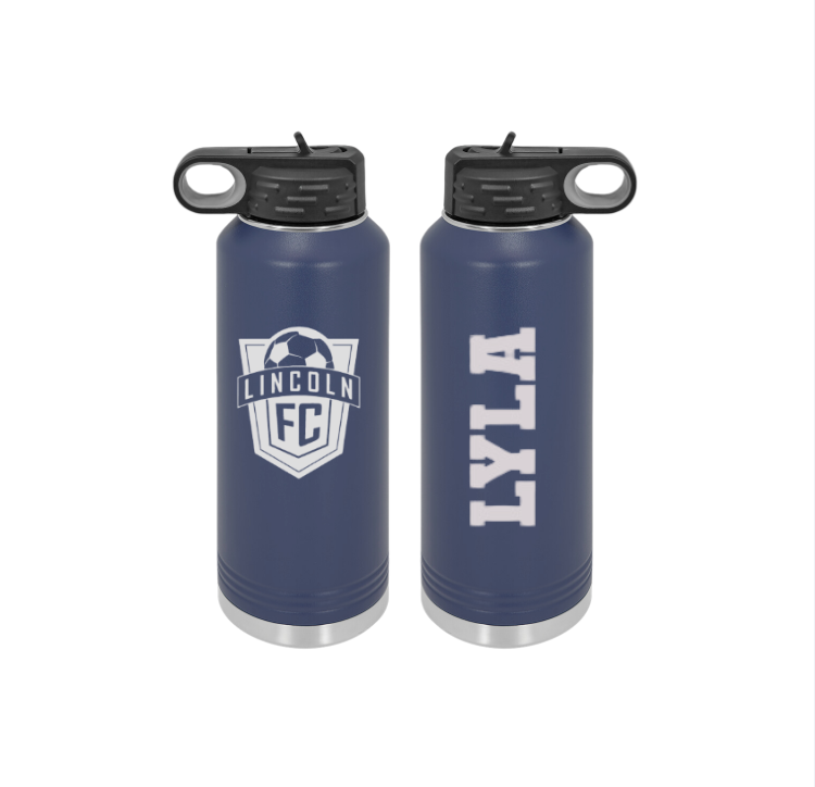 Lincoln FC Soccer 32oz Water Bottle