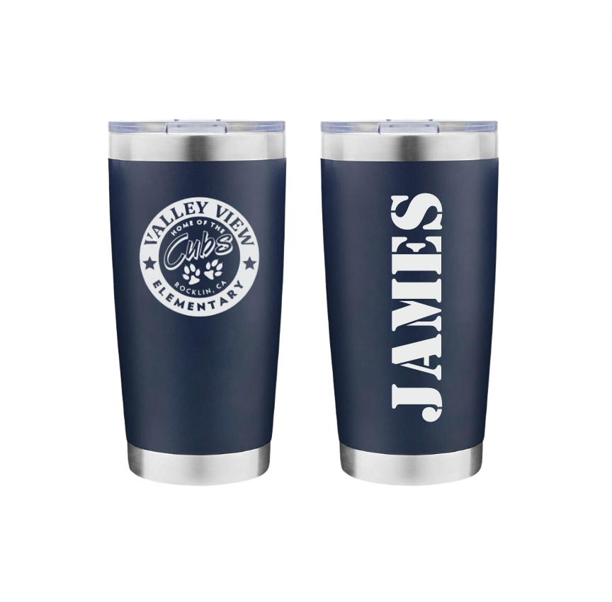 Valley View Fundraiser 20oz Coffee Tumbler-Navy