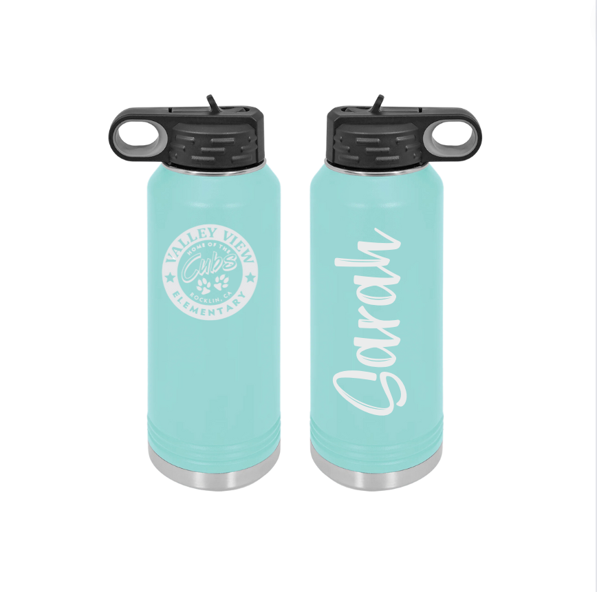 Valley View Fundraiser 32oz Water Bottle- Teal