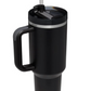 Black 40 oz "Dupe" Travel Cup with Handle 2.0