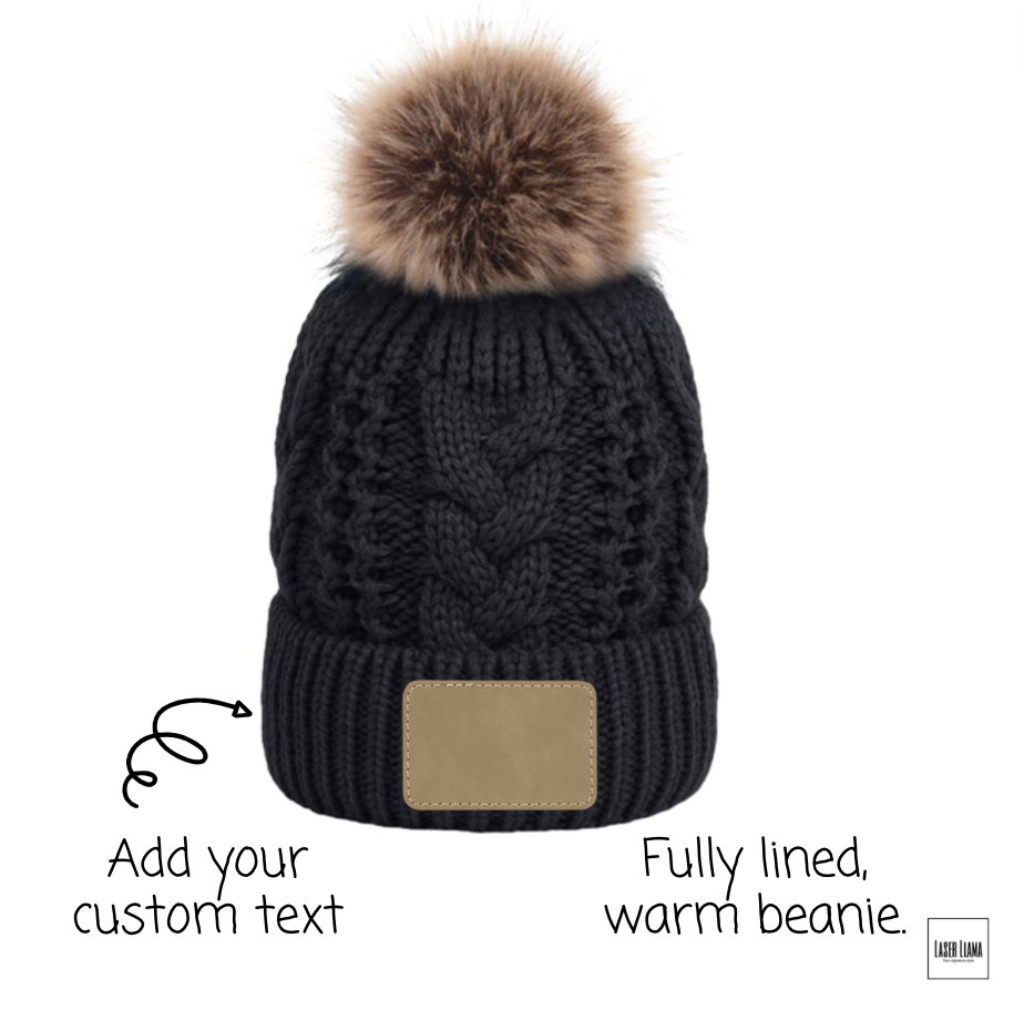 Custom Fur Pom Beanie