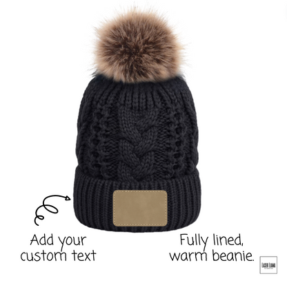 Custom Fur Pom Beanie