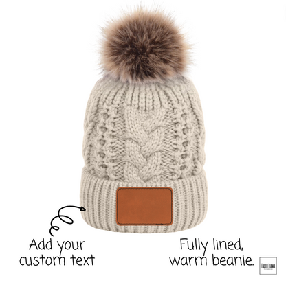 Custom Fur Pom Beanie