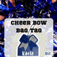 Cheer Bow Bag Tag