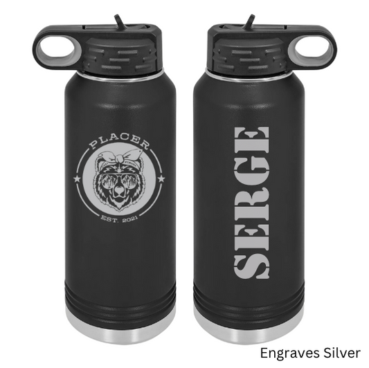 32 oz Water Bottle, Placer Fia