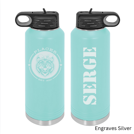 32 oz Water Bottle, Placer Fia