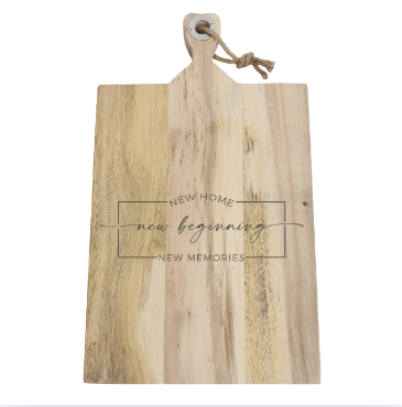 Large Acacia Cutting Board with Custom Engraving