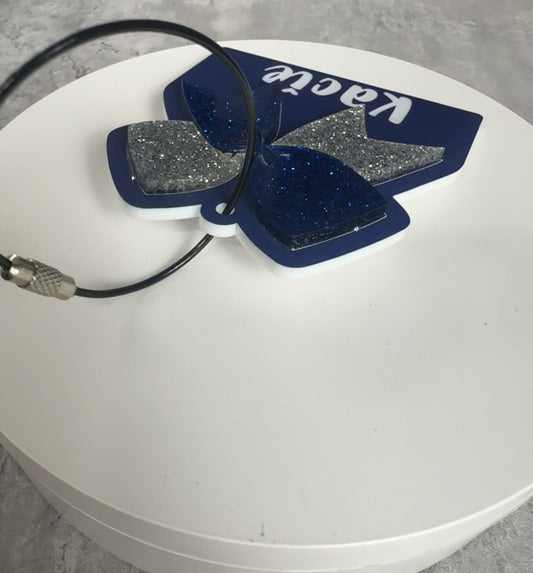 Cheer Bow Bag Tag