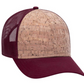 Maroon/ Cork Snapback Hat