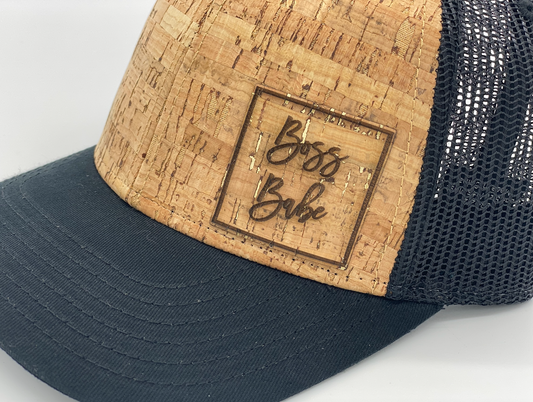 Black/Cork Snapback Hat