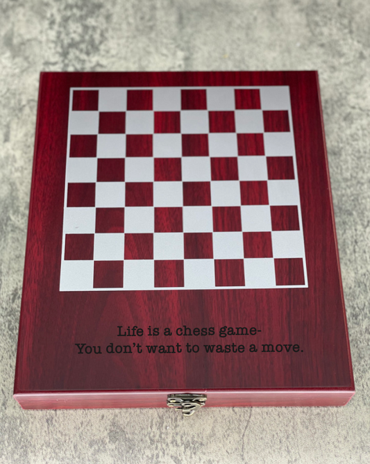 Rosewood chess set