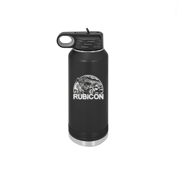 RUBICON 32oz Black Water Bottle – Laser Llama