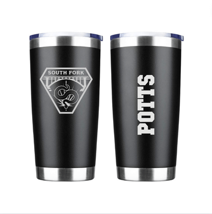 SOUTH FORK 20oz Black Coffee Tumbler